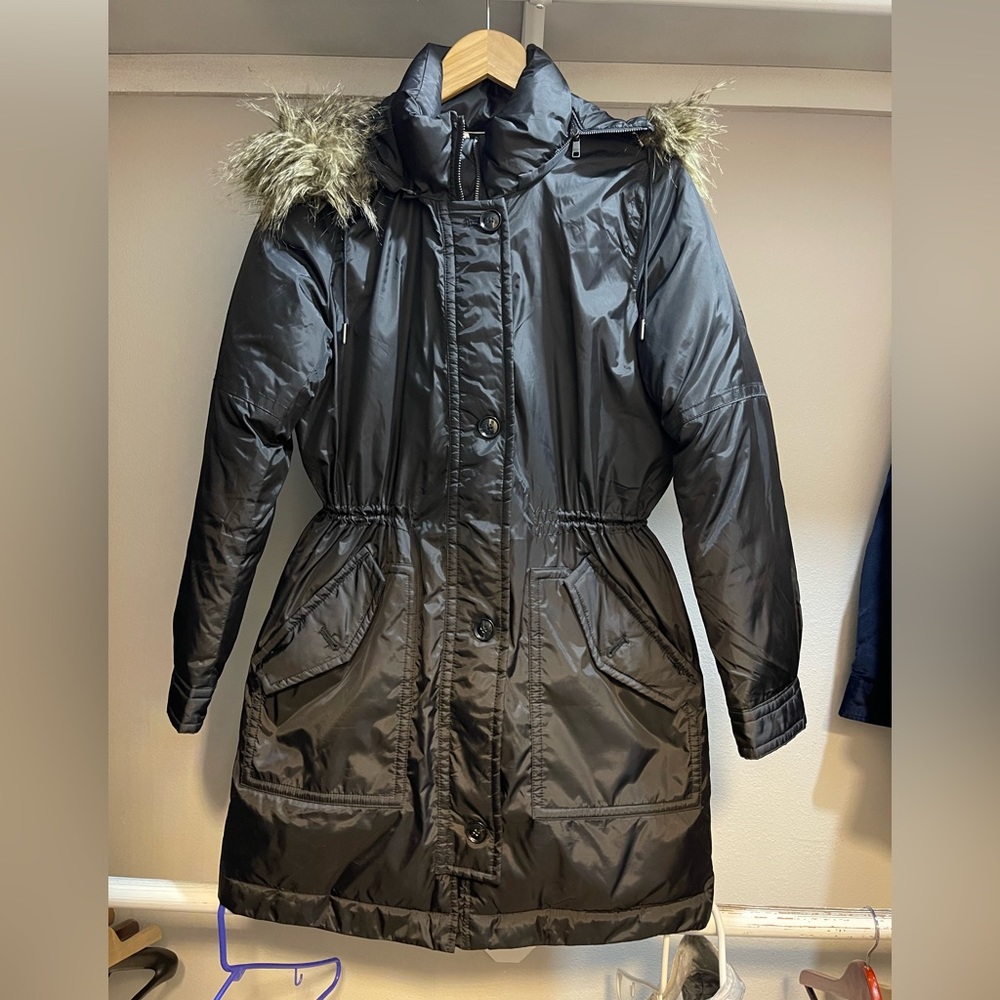Banana Republic black puffer jacket size S
